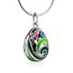 Colorful Enamel Egg Shaped Pendant With Crystals The Romanov, image , picture 3