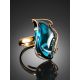 Bold Topaz Cocktail Ring In Gold The Serenade, Ring Size: Adjustable, image , picture 2