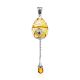 Enamel Egg Locket Pendant With Citrine Dangle The Romanov, image 