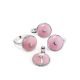 Pink Enamel Round Earrings With Diamonds The Heritage, image , picture 3