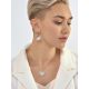 Round Silver Dangles With Dazzling Crystals The Ice, image , picture 5