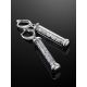 Silver Bar Dangles With Crystals The Ice, image , picture 2