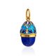 Blue Enamel Egg Shaped Pendant With Lapis Lazuli The Romanov, image , picture 4