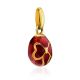 Gold Plated Bow Motif Egg Shaped Pendant The Romanov, image , picture 3