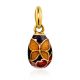 Butterfly Motif Egg Shaped Pendant With Enamel The Romanov, image 