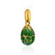 Green Enamel Egg Shaped Pendant The Romanov, image , picture 3