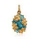 Gold Plated Egg Shaped Pendant With Enamel The Romanov, image 