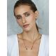 Gold Plated Bar Necklace With Crystals The Ice, image , picture 3