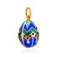 Enamel Egg Shaped Pendant With Crystals The Romanov, image , picture 4