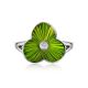 Green Enamel Diamond Ring The Heritage, Ring Size: 5.5 / 16, image , picture 3