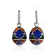 Enamel Egg Shaped Dangles With Crystals The Romanov, image , picture 3