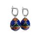 Enamel Egg Shaped Dangles With Crystals The Romanov, image 