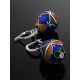 Enamel Egg Shaped Dangles With Crystals The Romanov, image , picture 2