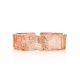 Textured Rose Gold on Sterling Silver Ring  The Liquid, Ring Size: Adjustable, image , picture 3