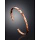Trendy Textured Rose Gold Bangle Bracelet The Liquid, image , picture 2