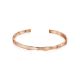 Trendy Textured Rose Gold Bangle Bracelet The Liquid, image , picture 3