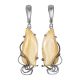 Handcrafted Silver Dangles With Mammoth Tusk The Era, image 