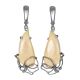 Elegant Handcrafted Dangle Earrings With Mammoth Tusk The Era, image 