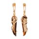 Gold Plated Silver Dangles With Smoky Quartz The Serenade, image 