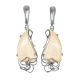 Mammoth Tusk Silver Dangle Earrings The Era, image 
