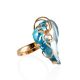 Voluptuous Gold Topaz Cocktail Ring The Serenade, Ring Size: Adjustable, image 