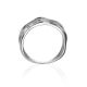 Wavy Textured Silver Band Ring, Ring Size: 8 / 18, image , picture 4